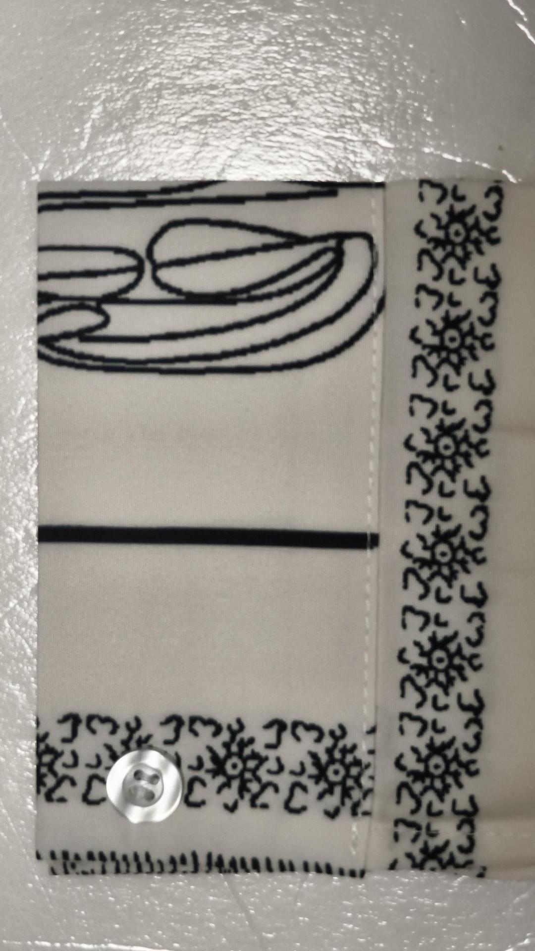 Printed long-sleeved shirt wide-legged trousers lazy style fashion suit homewear