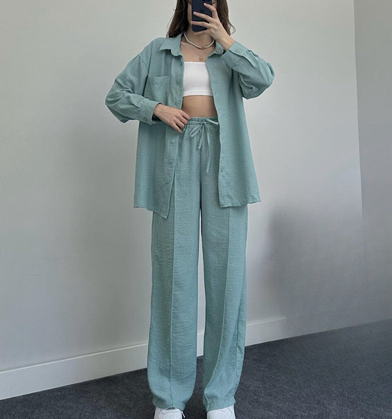 2024 Hot Casual Shirt Suit Women Spring And Autumn Amazon Women Loose Fashion Casual