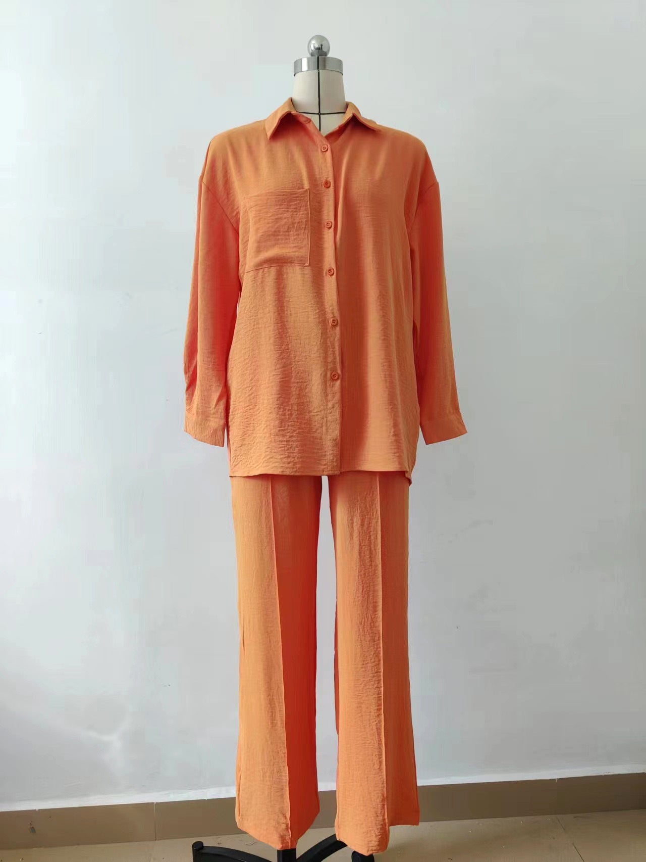 2024 Hot Casual Shirt Suit Women Spring And Autumn Amazon Women Loose Fashion Casual