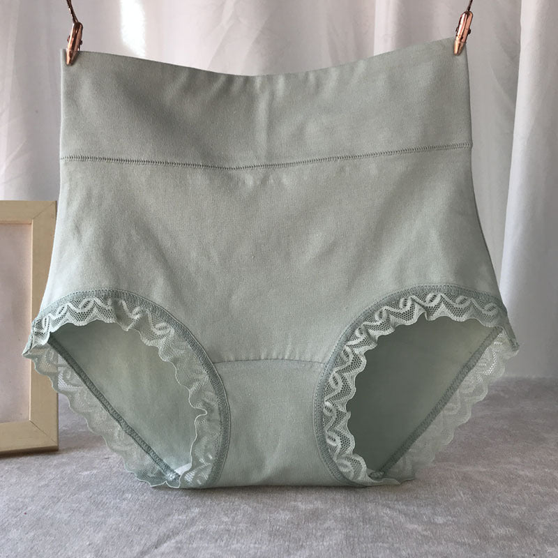 long-staple cotton panties female cotton high-waisted abdominal seamless ladies