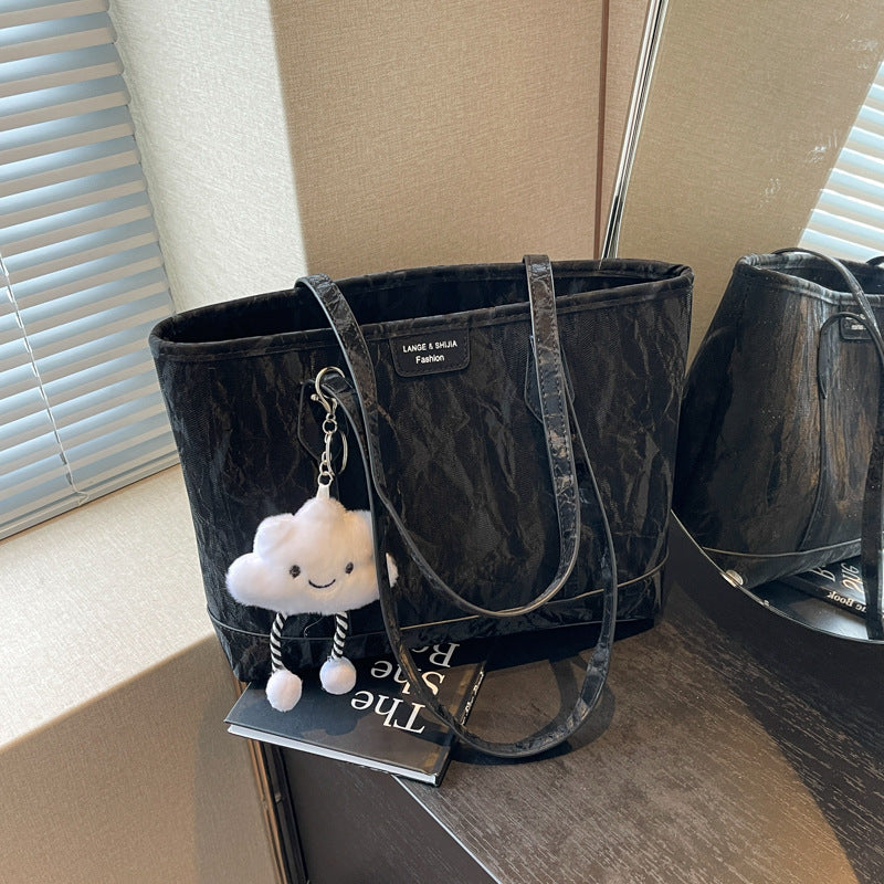 Senior sense of popularity shoulder bag large capacity commuting large bag Tote bag