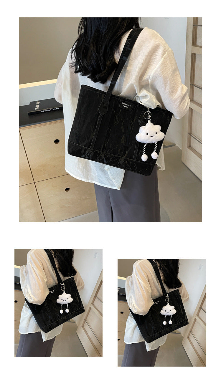 Senior sense of popularity shoulder bag large capacity commuting large bag Tote bag