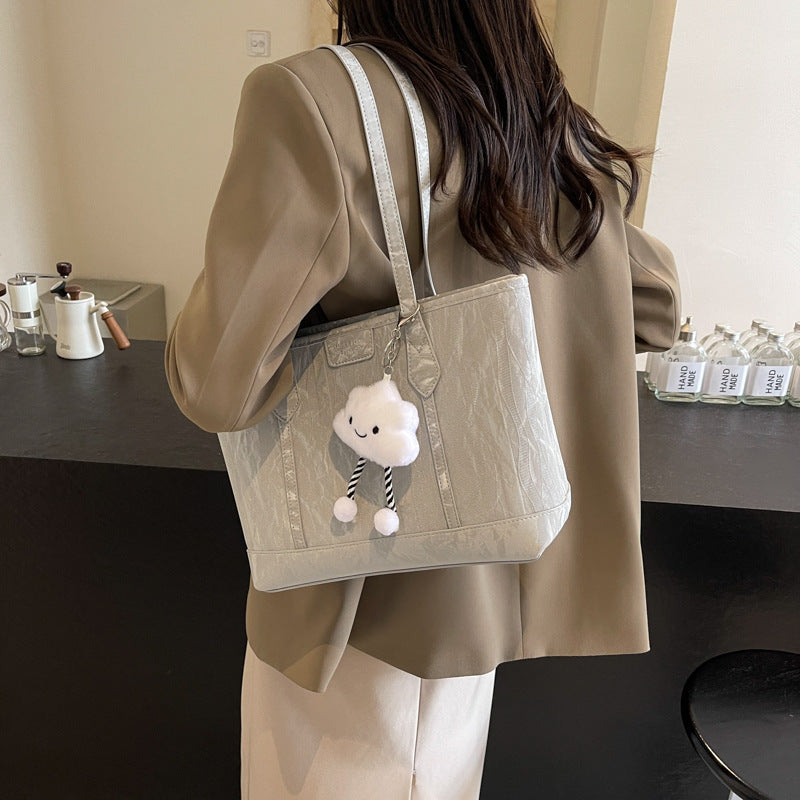 Senior sense of popularity shoulder bag large capacity commuting large bag Tote bag