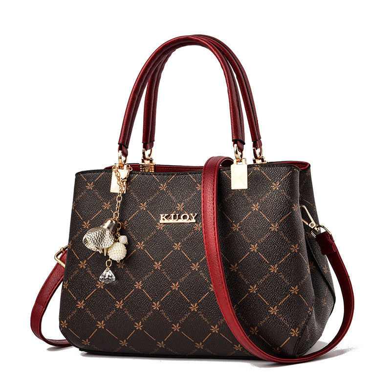 2025 new bag large capacity female handbag atmospheric single shoulder crossbody bag