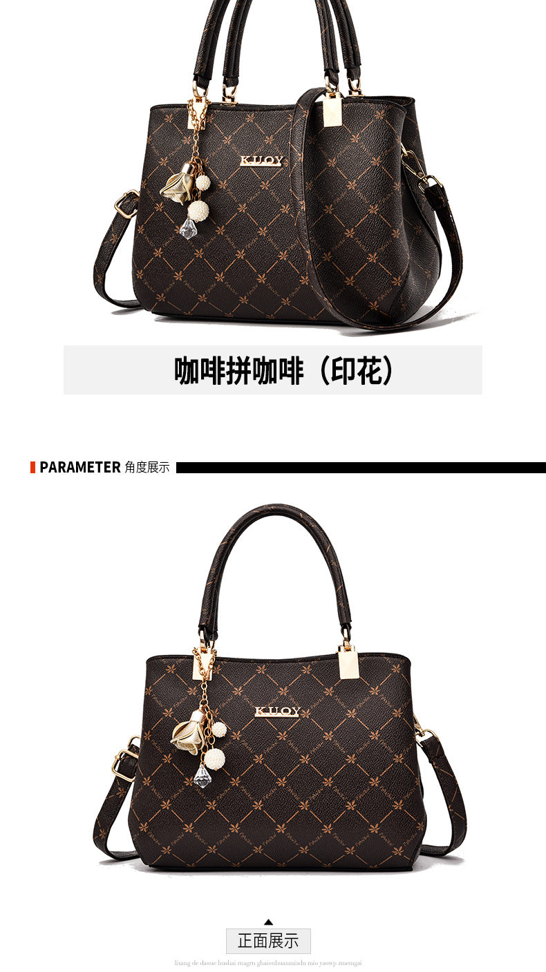 2025 new bag large capacity female handbag atmospheric single shoulder crossbody bag