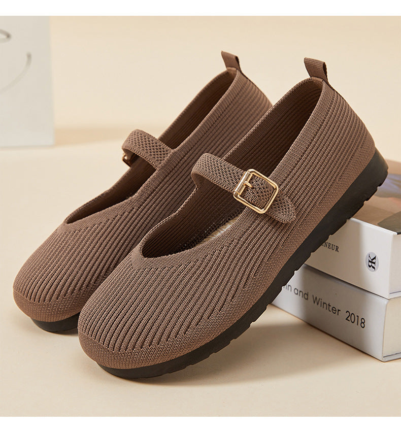 Spring shallow mouth polyurethane lightweight casual shoes soft sole not tired feet shoes