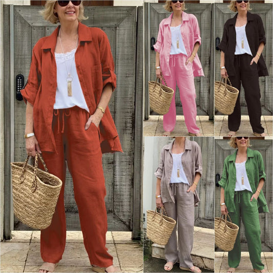 Women's Shirt Suit 2025 Casual Urban Suit