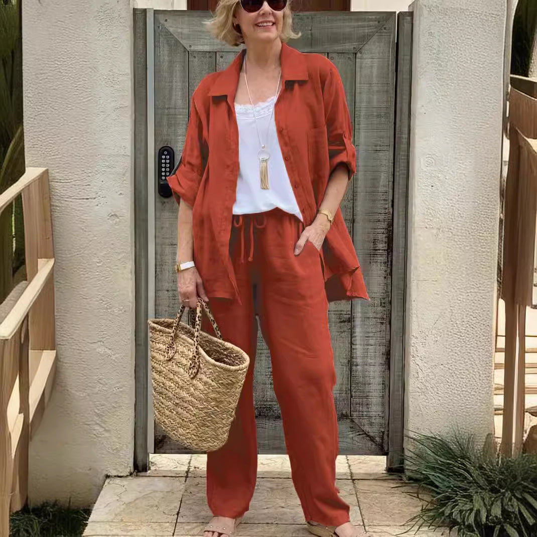 Women's Shirt Suit 2025 Casual Urban Suit