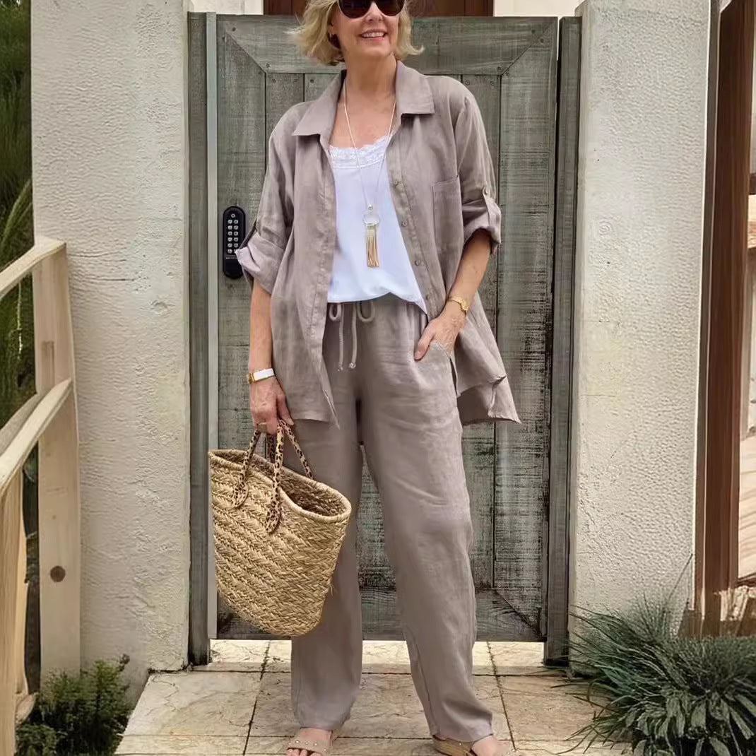 Women's Shirt Suit 2025 Casual Urban Suit