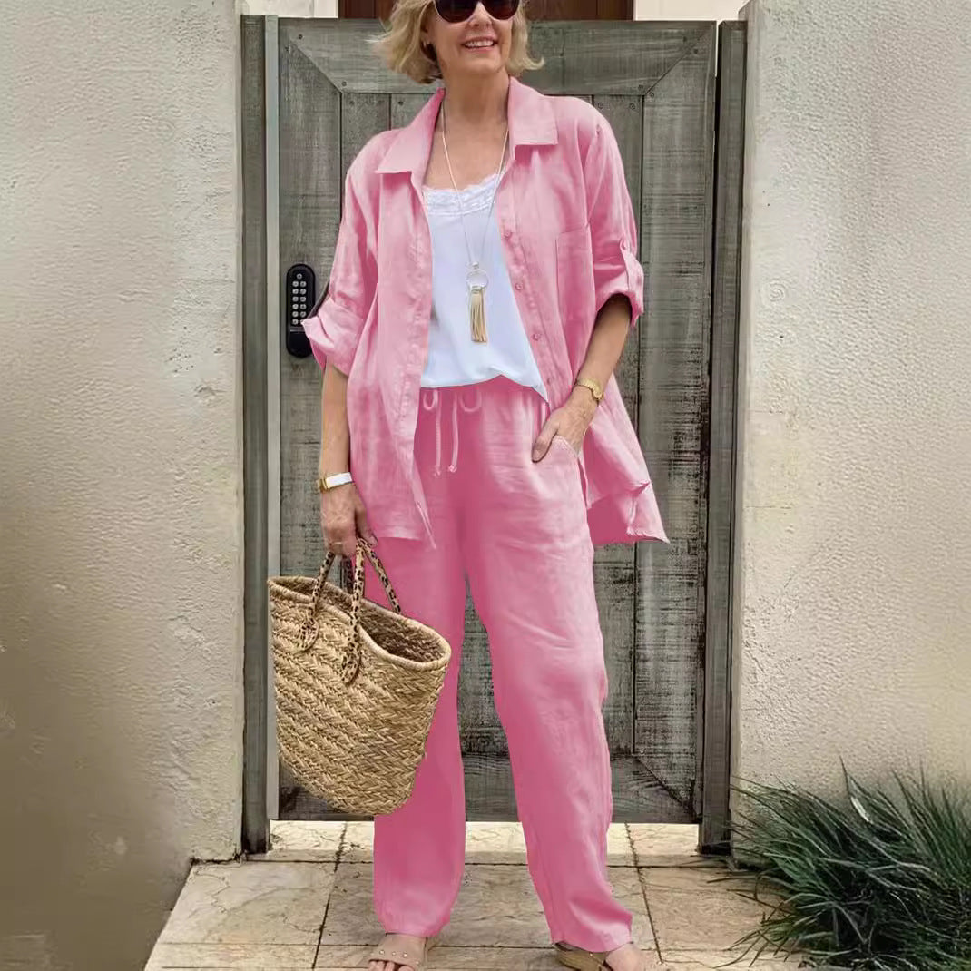 Women's Shirt Suit 2025 Casual Urban Suit