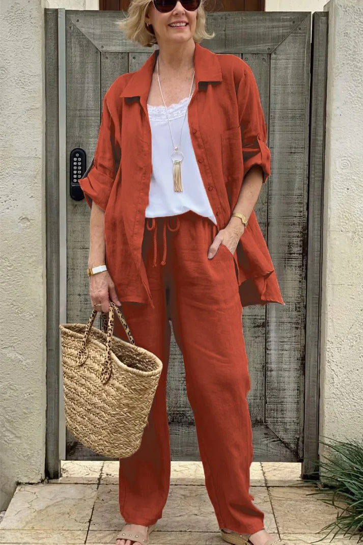 Women's Shirt Suit 2025 Casual Urban Suit