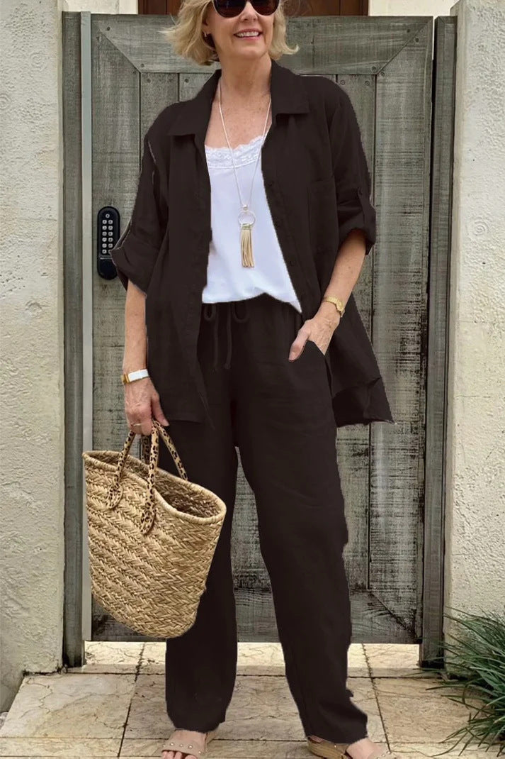 Women's Shirt Suit 2025 Casual Urban Suit