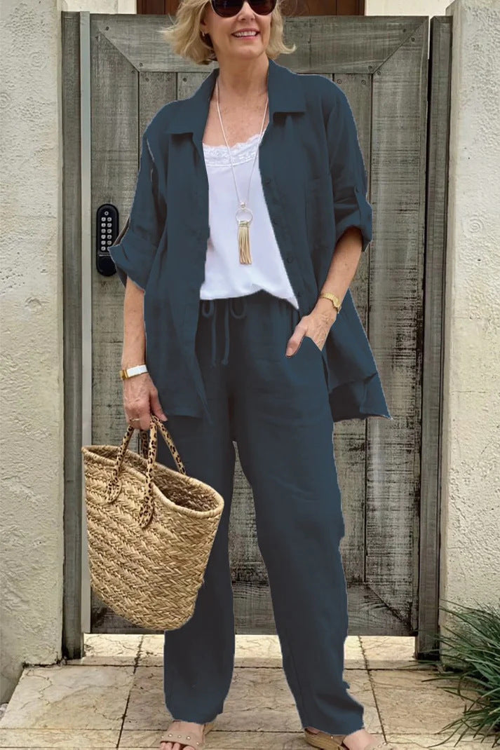 Women's Shirt Suit 2025 Casual Urban Suit