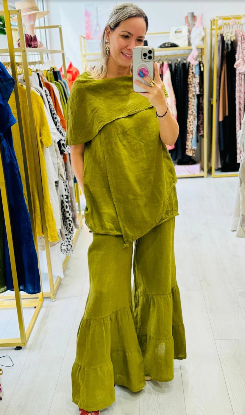 2025 Ladies Fashion Casual Loose Sleeveless Large Size Suit