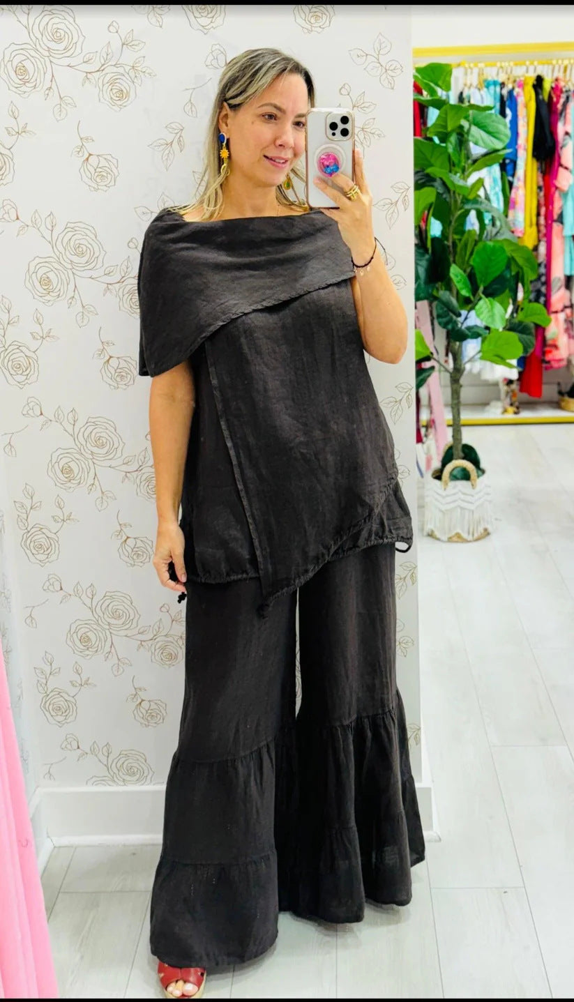 2025 Ladies Fashion Casual Loose Sleeveless Large Size Suit