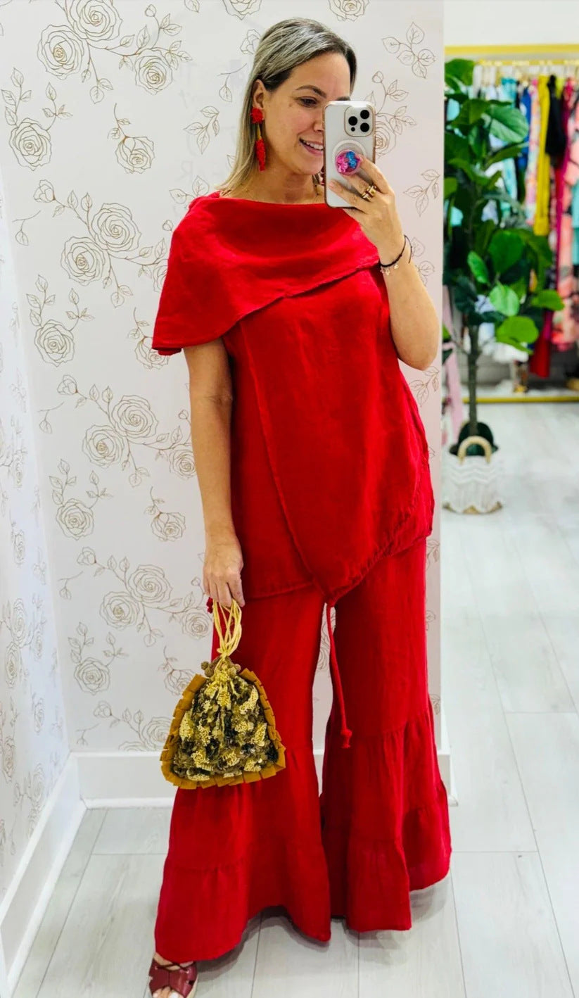 2025 Ladies Fashion Casual Loose Sleeveless Large Size Suit