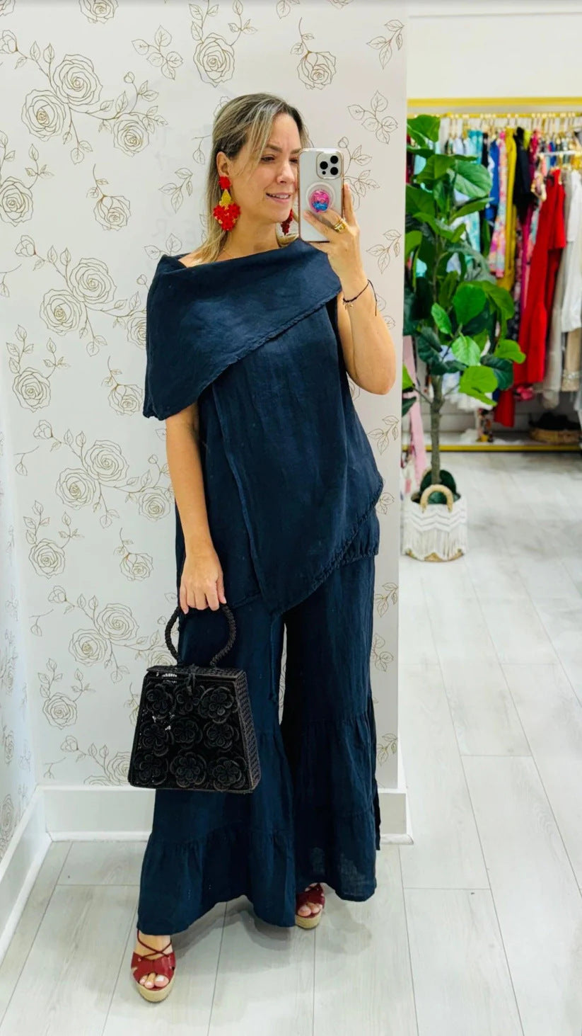 2025 Ladies Fashion Casual Loose Sleeveless Large Size Suit