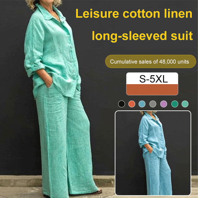 【25% Off Any 2 Pieces】Solid Color Casual Loose Women’s Shirt Set