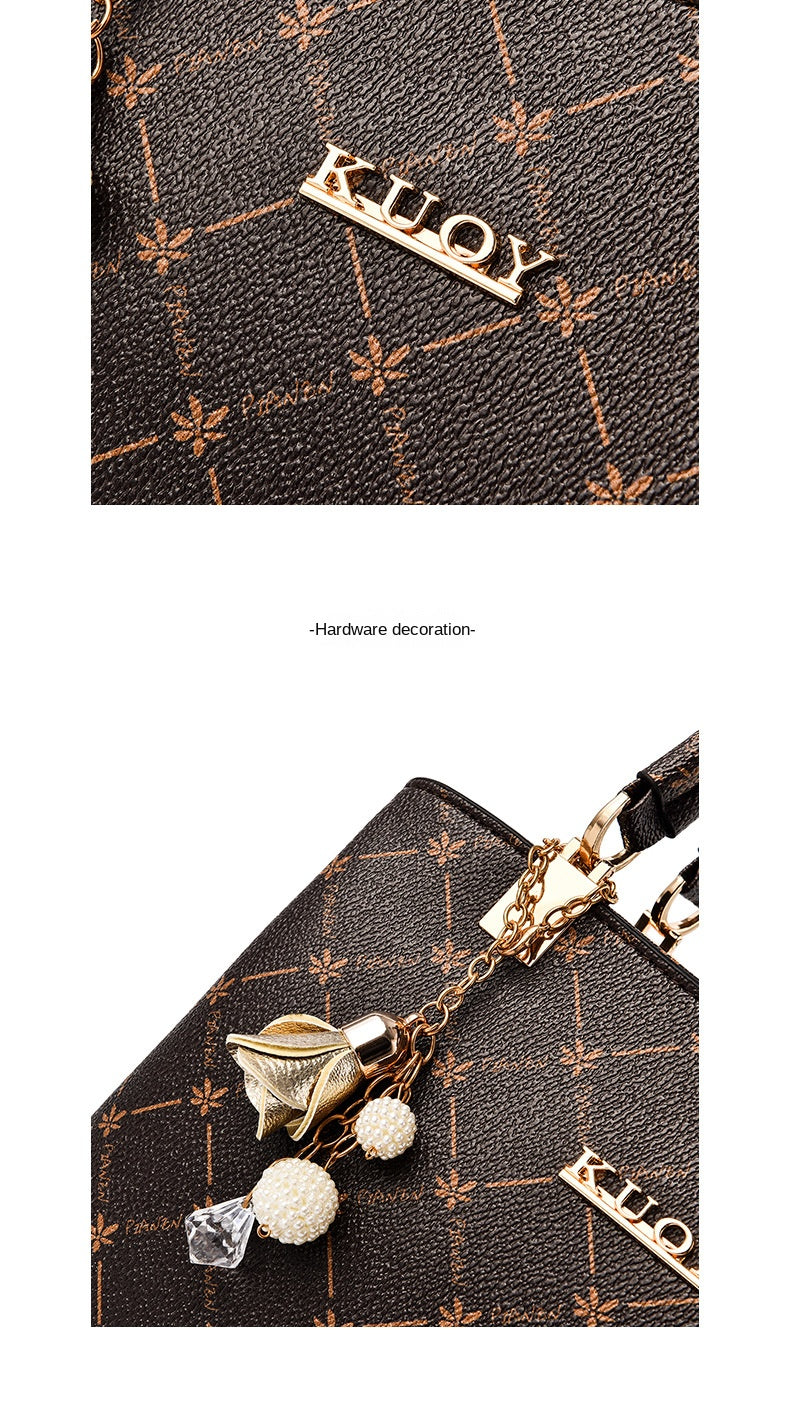 2025 new bag large capacity female handbag atmospheric single shoulder crossbody bag