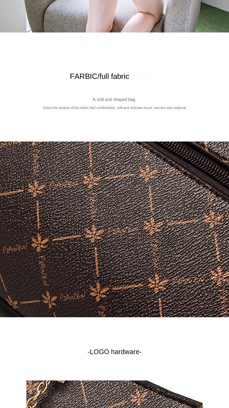 2025 new bag large capacity female handbag atmospheric single shoulder crossbody bag